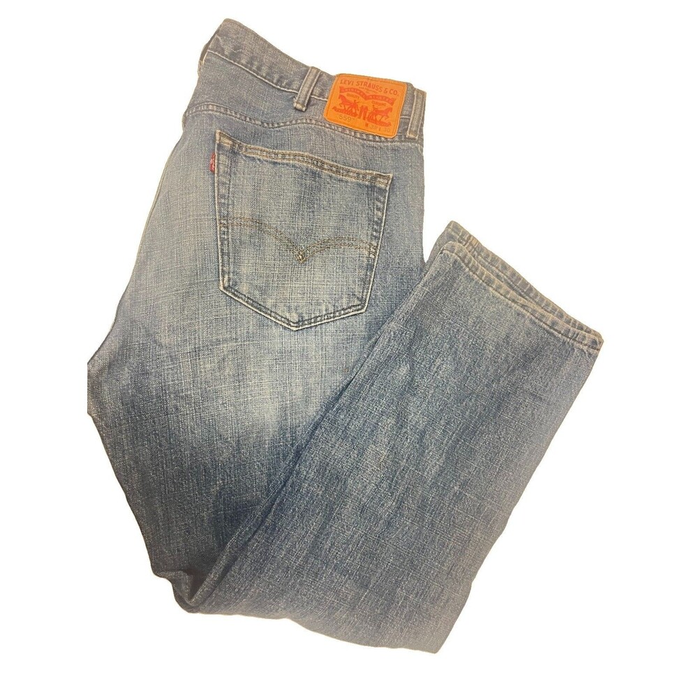 Levi’s 559 Relaxed Straight Jeans Men’s 38x32 Light Wash Denim